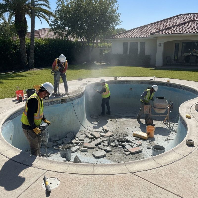 Swimming Pool Slab Repair